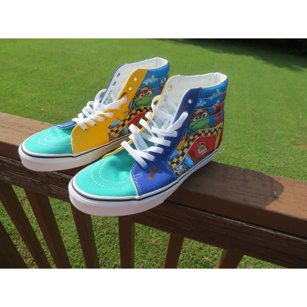 Vans Sk8-Hi Sneakers Mens Multicolor Sesame Street Oscar The Grouch High Top